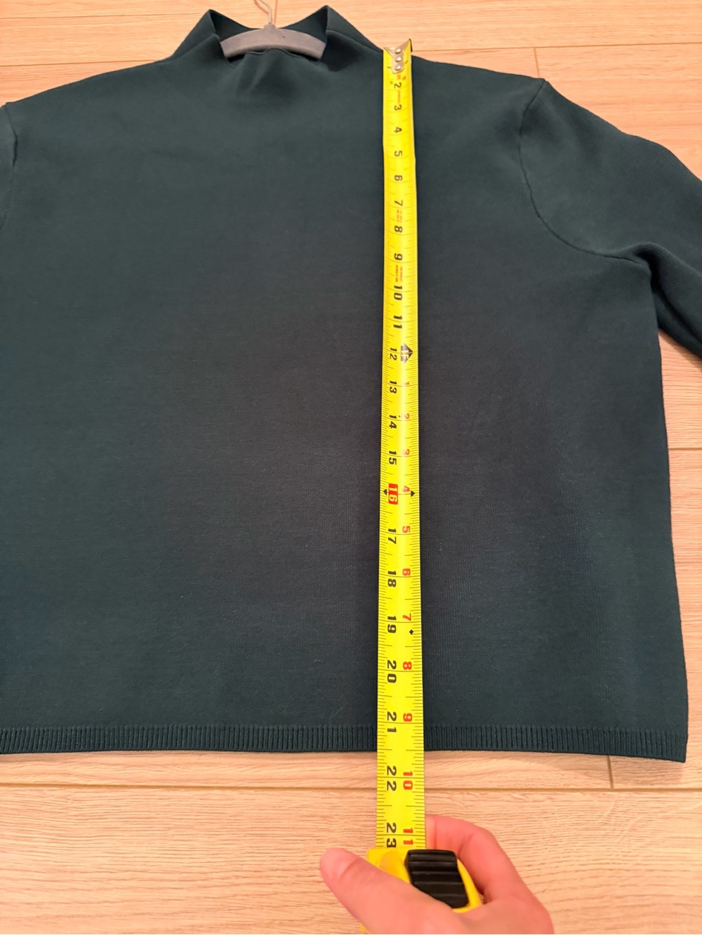 ANTONIO MELANI Deep Green Mock Neck Sweater  size M - Picture 9 of 9